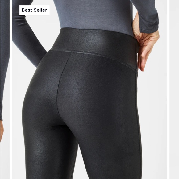 🆕 NWT SPANX Faux Leather Leggings - Picture 6 of 11